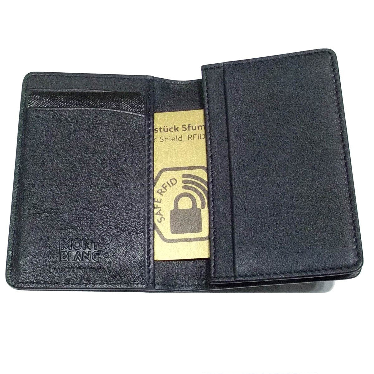 Montblanc Meisterstück Sfumato Navy Blue U-Gusset Business Card Holder 123726