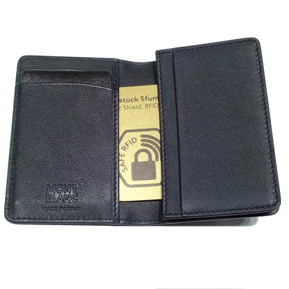 Montblanc Meisterstück Sfumato Navy Blue U-Gusset Business Card Holder 123726