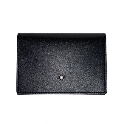 Montblanc Business Card Holder with View Pocket and U-Shaped Gusset Meisterstück Black 126221