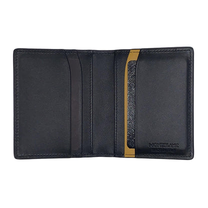 Montblanc Meisterstück Soft Grain Black/Yellow Business Card Holder with View Pocket 127329