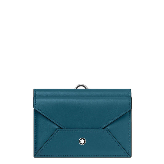 Montblanc 4-Compartment Card Holder Meisterstück Selection Soft Petrol Blue 131258