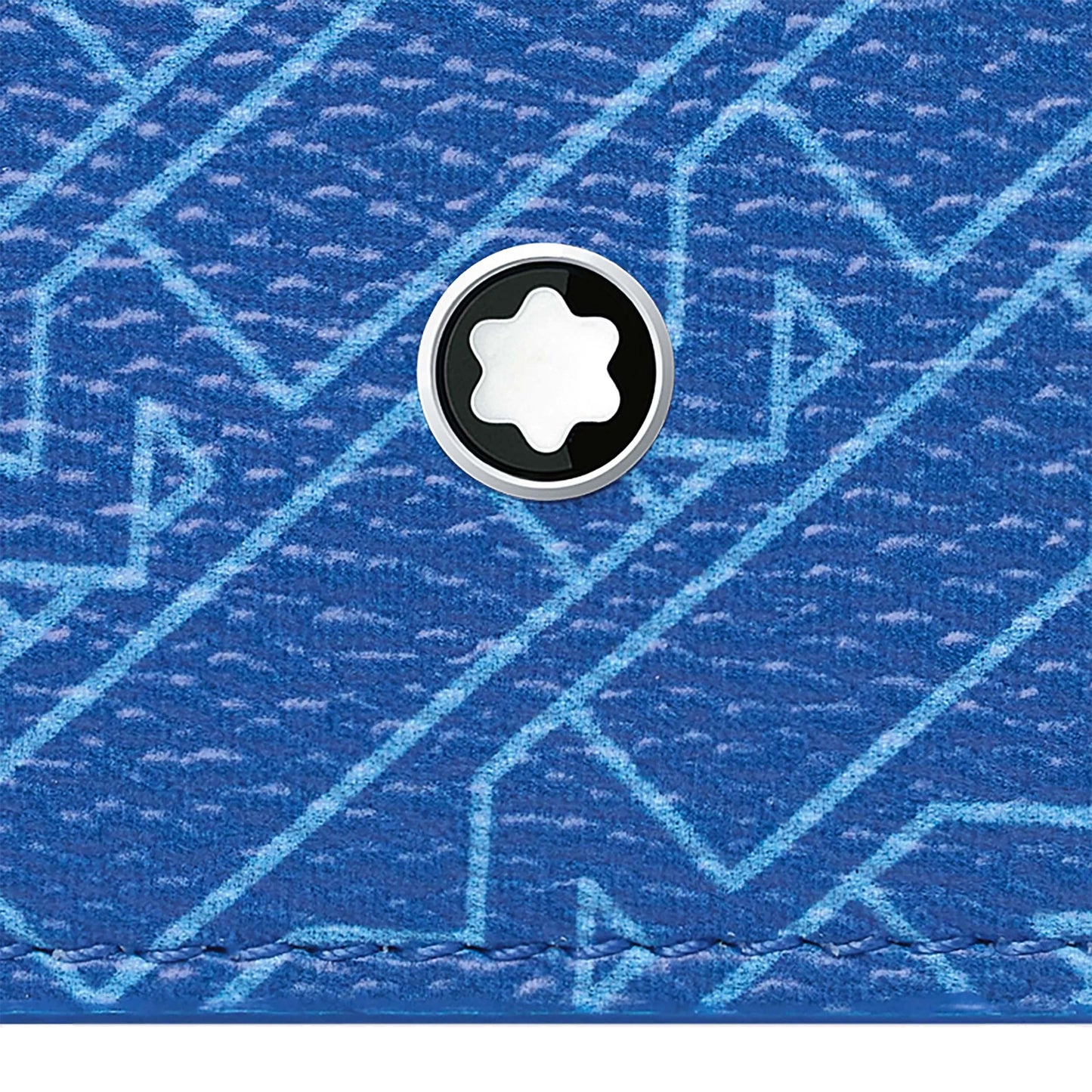 Montblanc M_Gram 4810 Blue Pocket 6-Compartment Credit Card Holder 128633