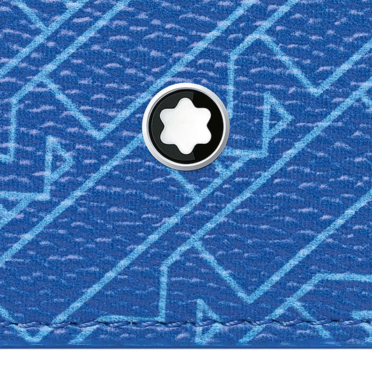 Montblanc M_Gram 4810 Blue Pocket 6-Compartment Credit Card Holder 128633