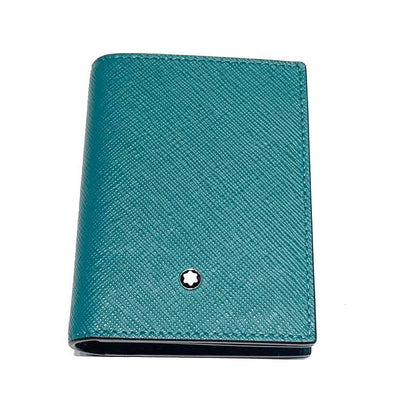 Montblanc 4CC Sartorial Fern Blue Credit Card Holder 131726