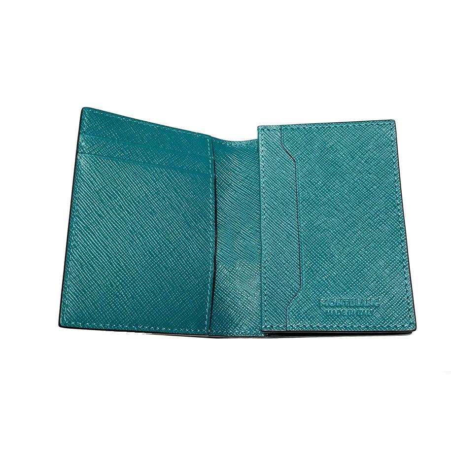 Montblanc 4CC Sartorial Fern Blue Credit Card Holder 131726