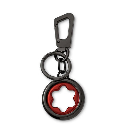 Montblanc Spinning Emblem Key Fob Bk/Rd 131107