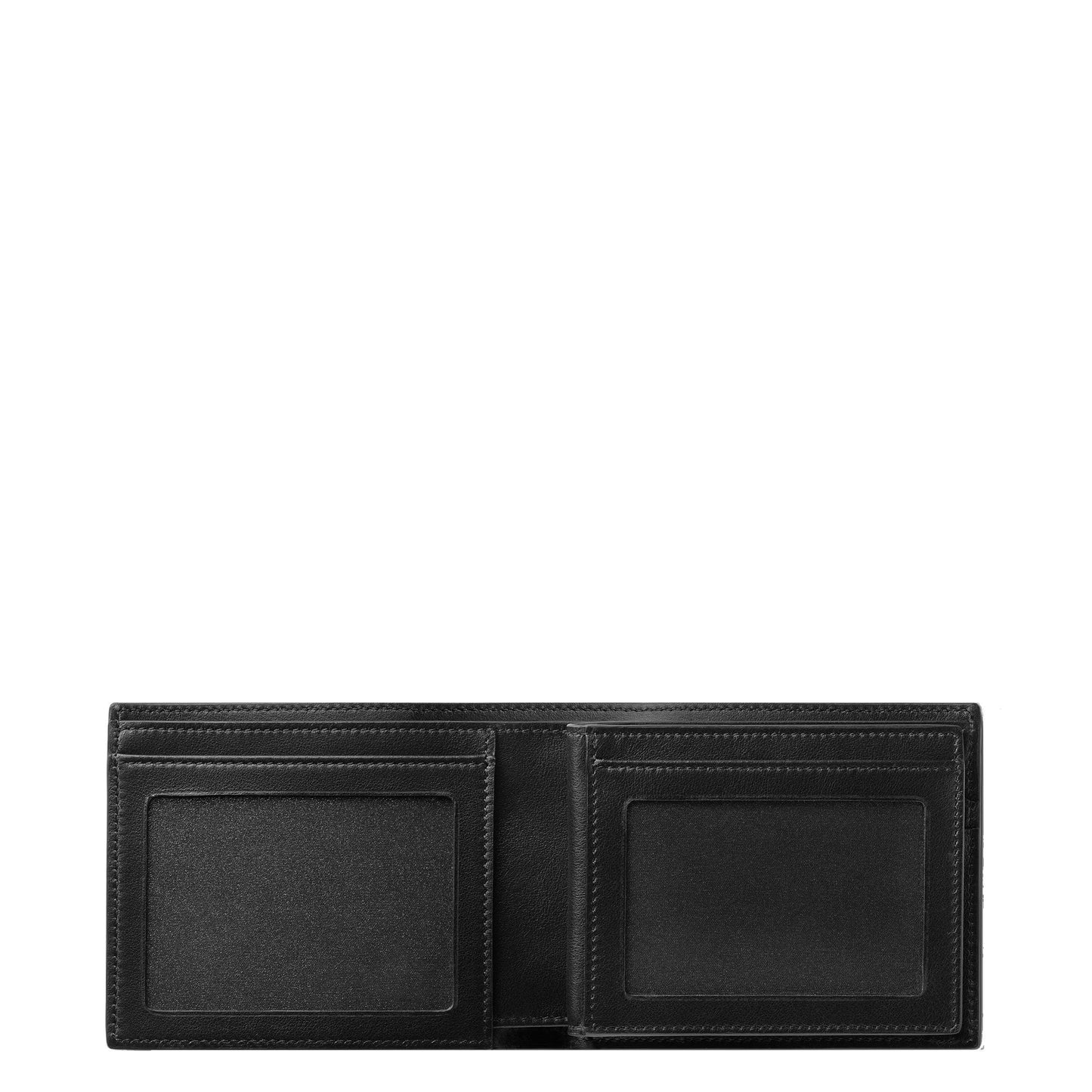 Montblanc 6-Compartment Meisterstück 4810 Wallet with 2 Transparent Pockets Black 130926