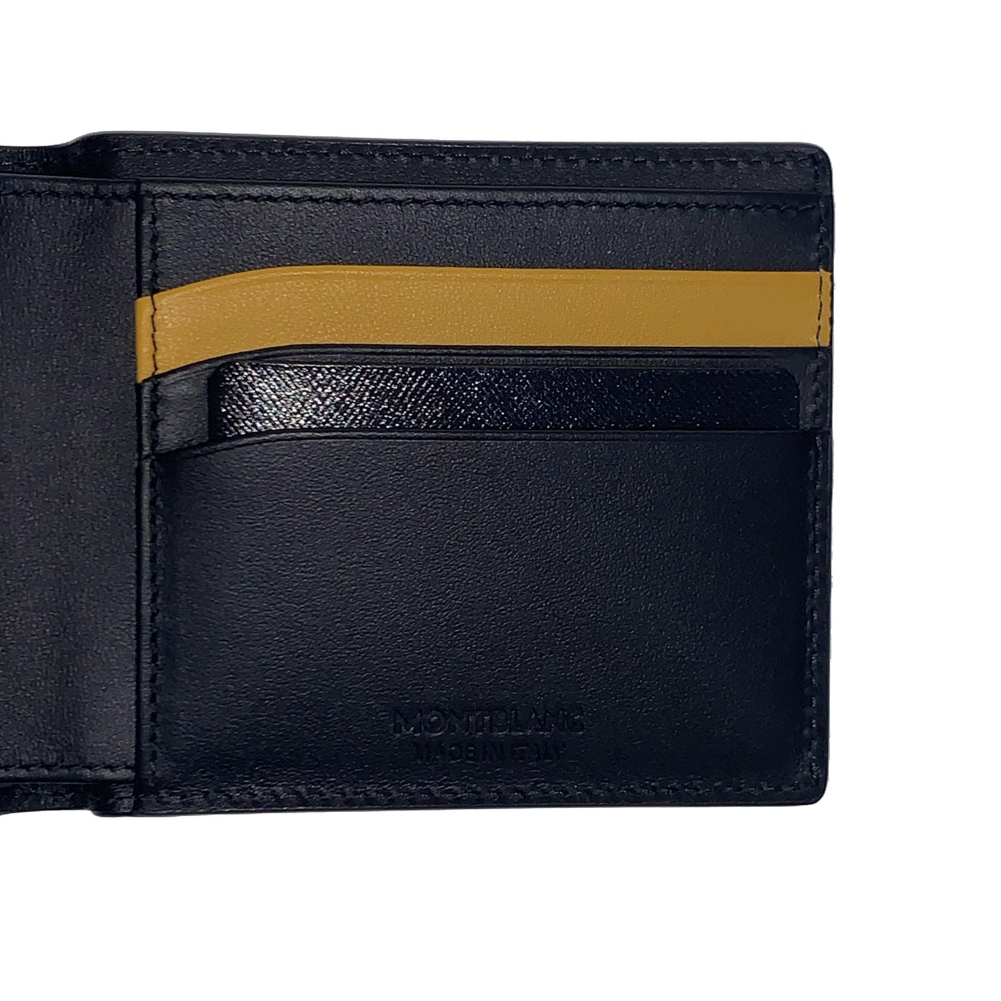 Montblanc Meisterstück Soft Grain 6cc Wallet black/yellow 127325