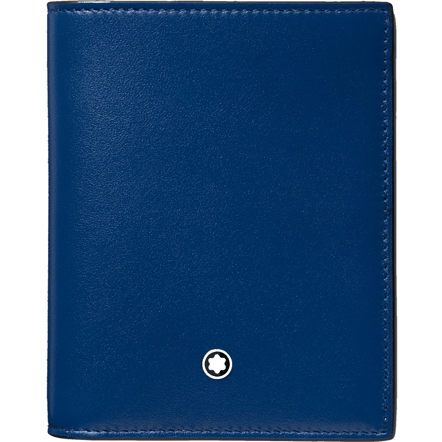 Montblanc compact 6-compartment wallet Meisterstück black/blue 129678