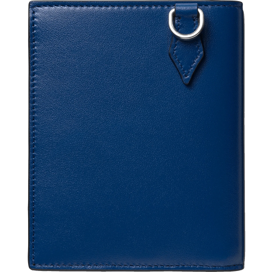 Montblanc compact 6-compartment wallet Meisterstück black/blue 129678