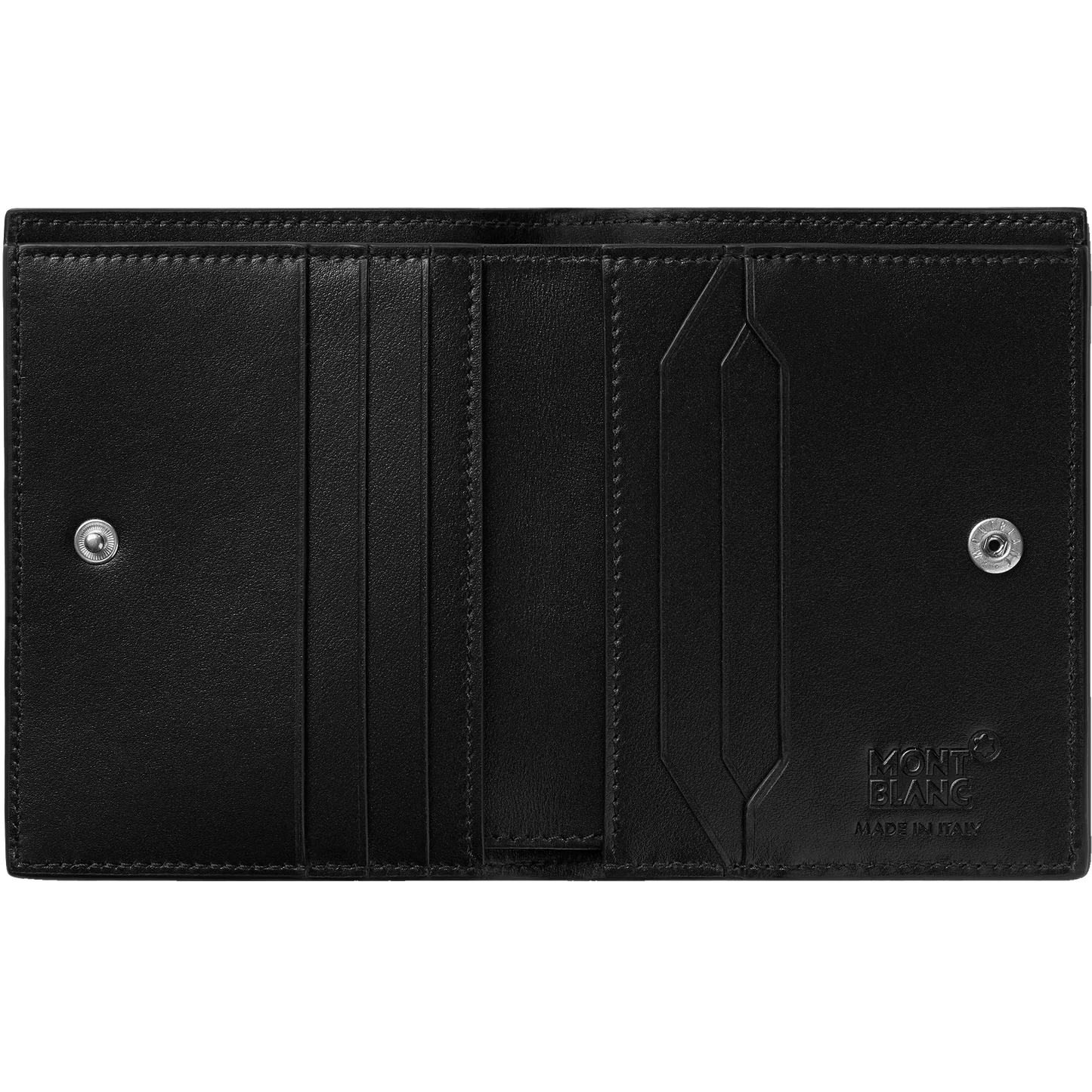 Montblanc compact 6-compartment wallet Meisterstück black/blue 129678