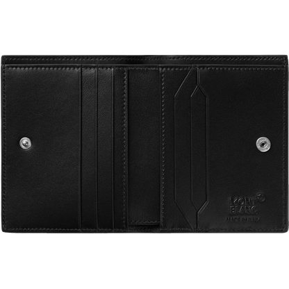 Montblanc compact 6-compartment wallet Meisterstück black/blue 129678