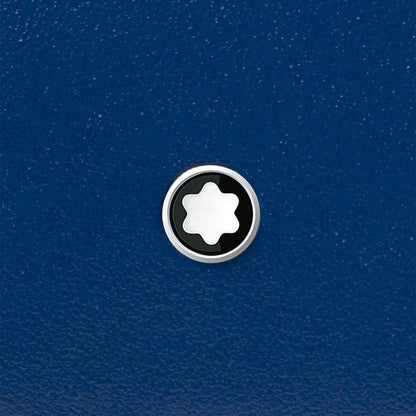 Montblanc compact 6-compartment wallet Meisterstück black/blue 129678