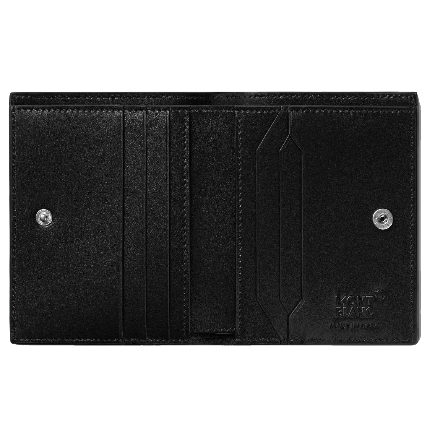 Montblanc Meisterstück 6-compartment compact wallet black/red 129679