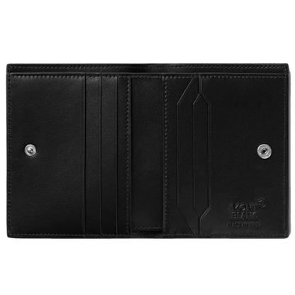 Montblanc Meisterstück 6-compartment compact wallet black/red 129679