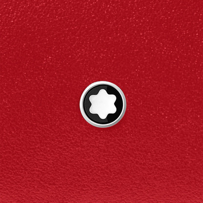 Montblanc Meisterstück 6-compartment compact wallet black/red 129679