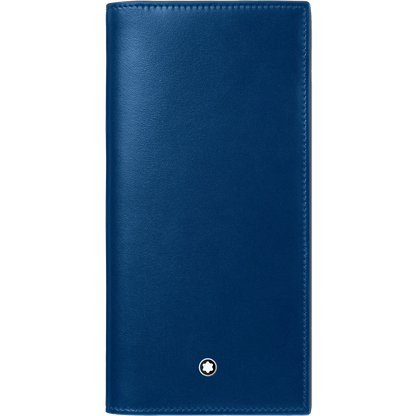 Montblanc Meisterstück 15-Compartment Long Wallet Black/Blue 129681