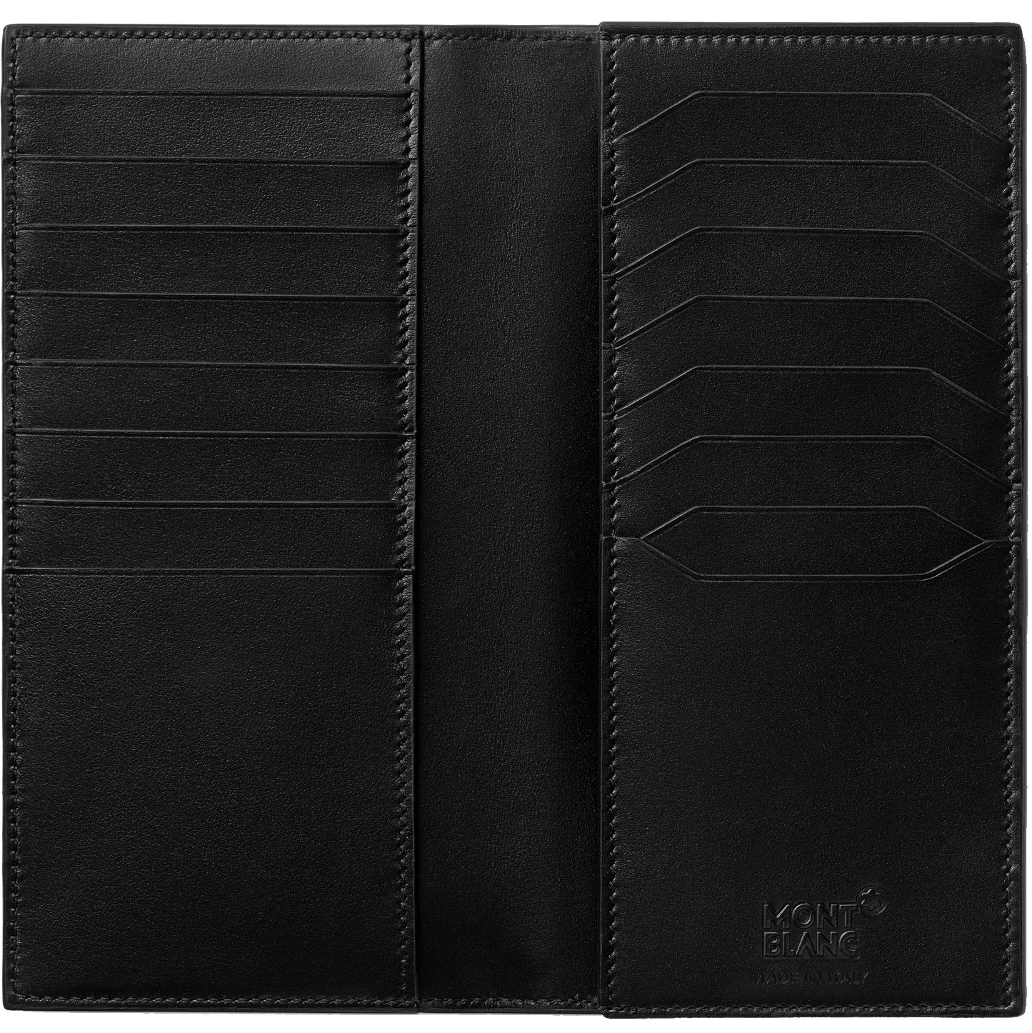 Montblanc Meisterstück 15-Compartment Long Wallet Black/Blue 129681