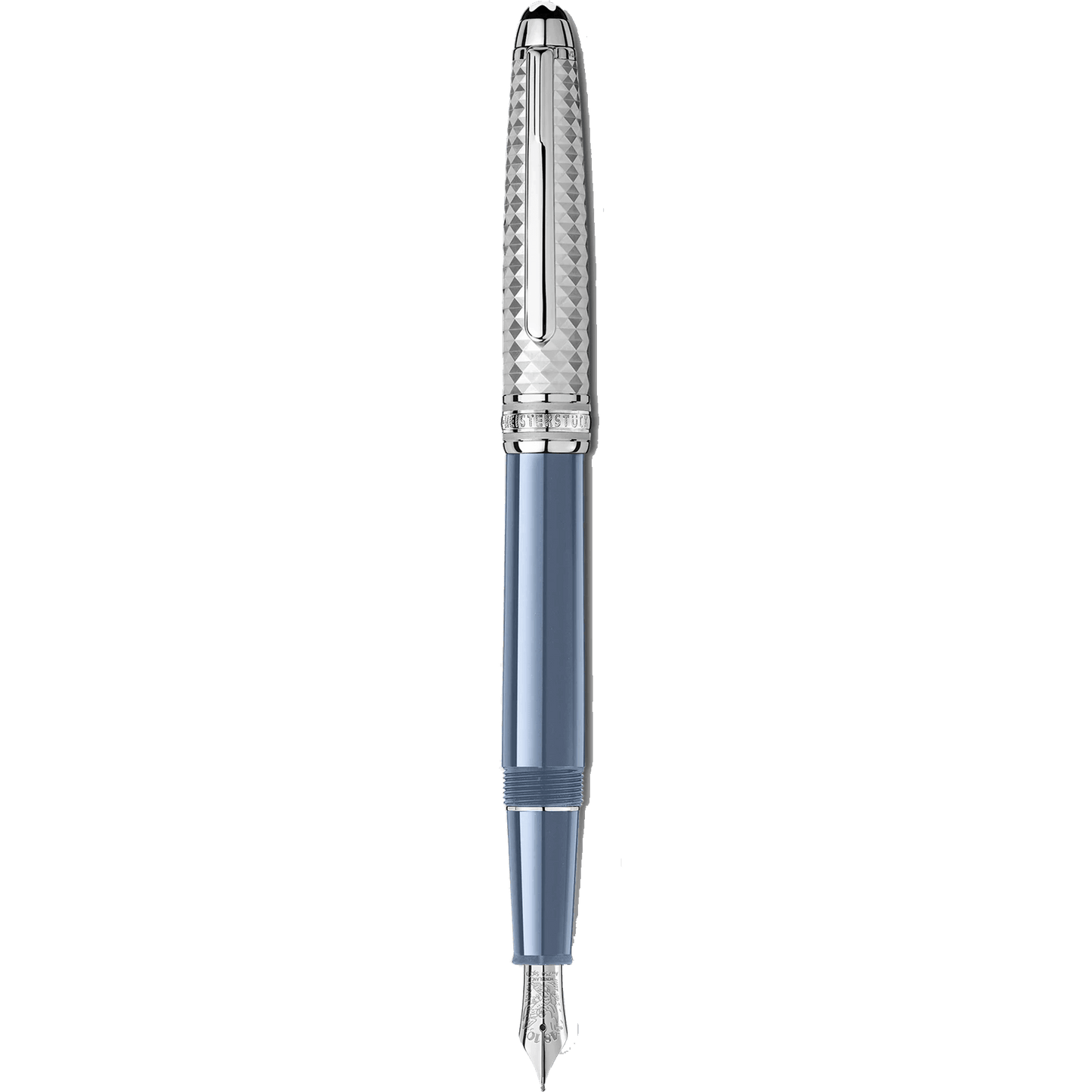 Montblanc Meisterstück Glacier Doué Blue M Nib Fountain Pen 129403