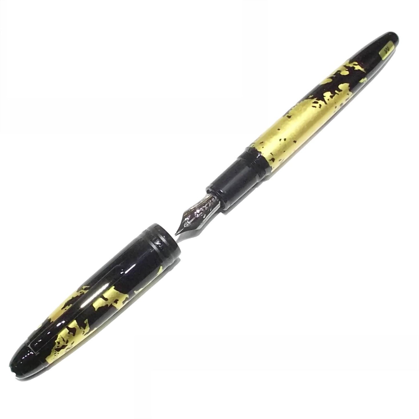 Montblanc Meisterstück Solitaire Calligraphy fountain pen gold leaf M nib 119688