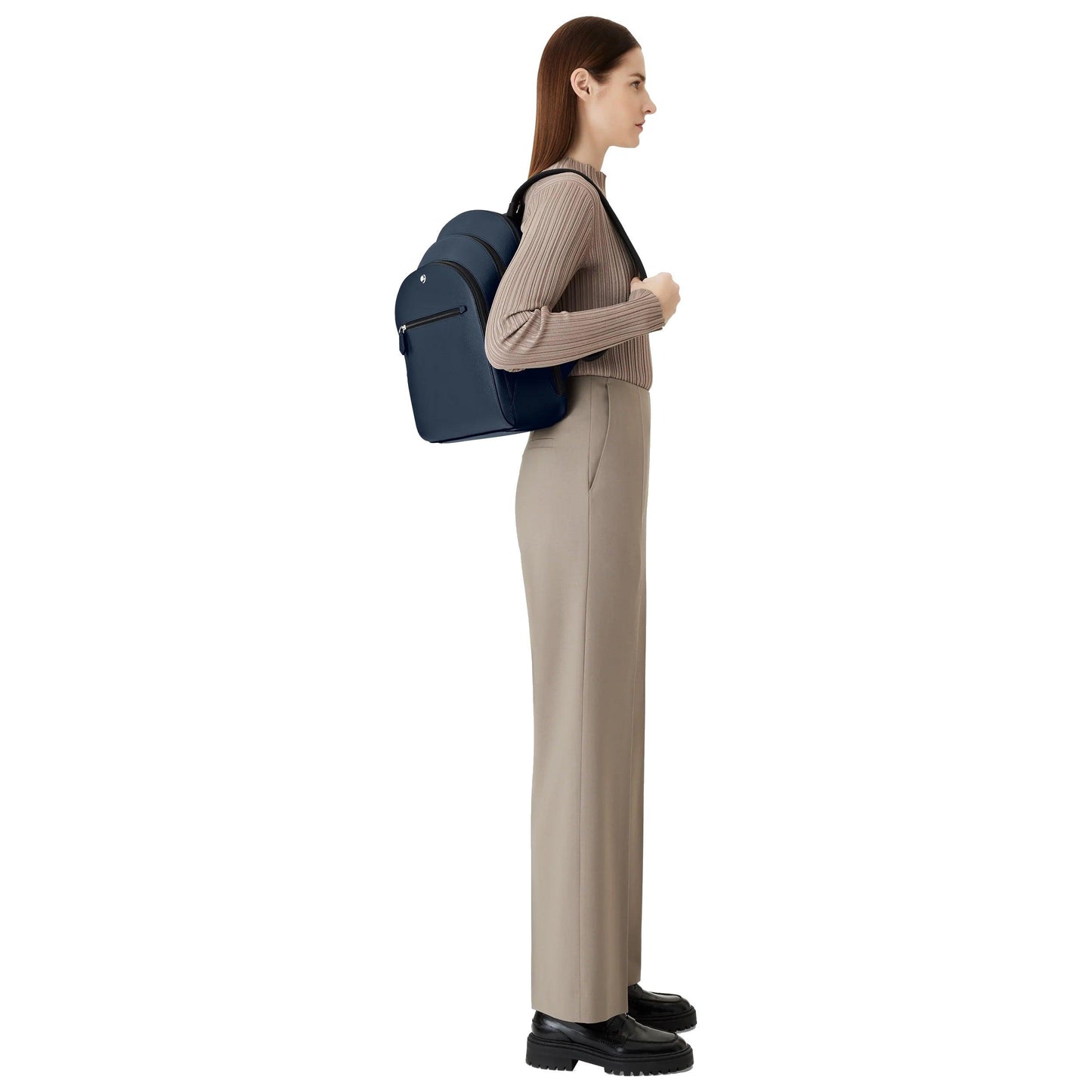 Montblanc Sartorial Medium Backpack 3 Compartments Blue 131716