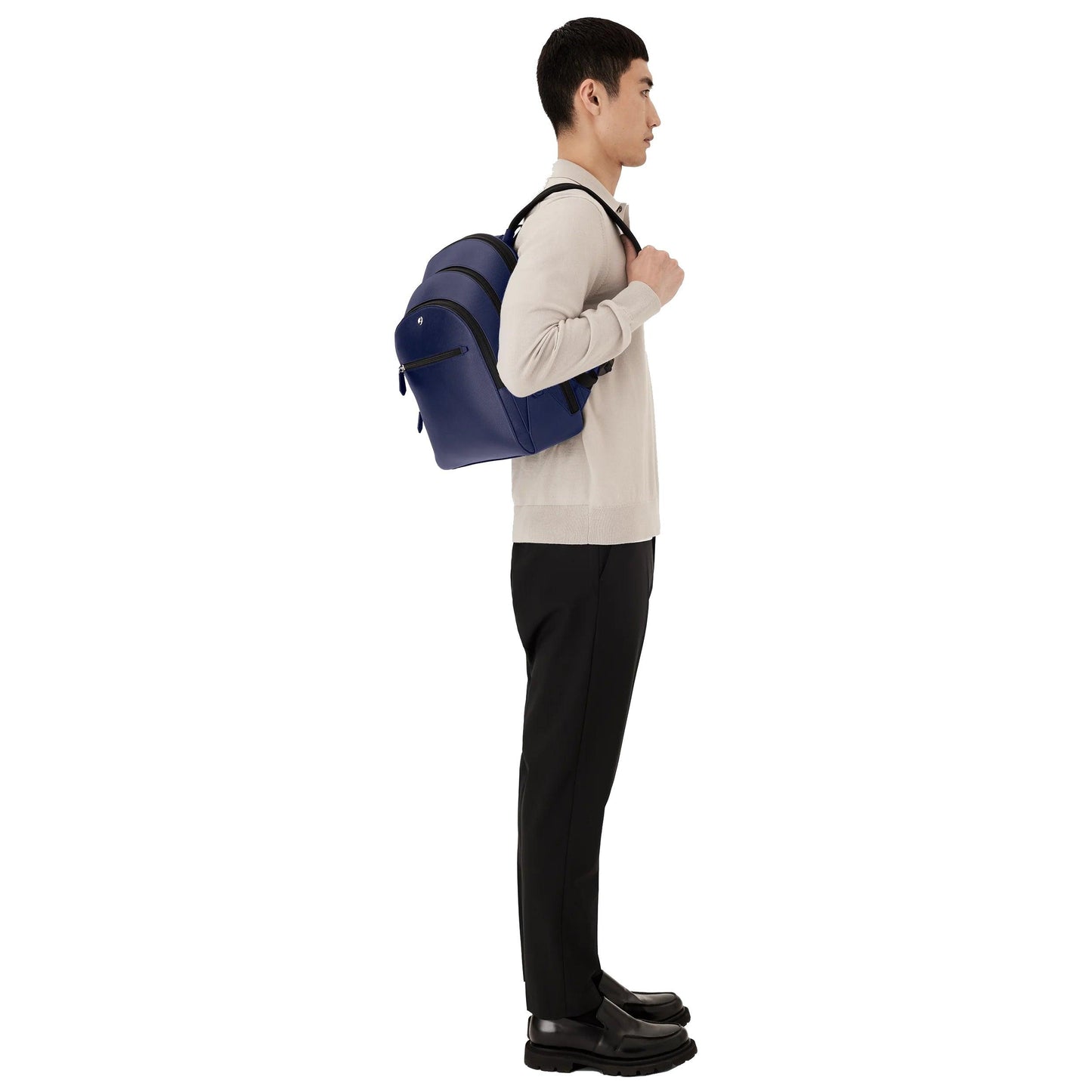Montblanc Sartorial Medium Backpack 3 Compartments Blue 131716