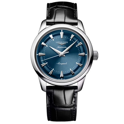 Longines Conquest Heritage 38mm Blue Automatic Steel Watch Protected by the Swiss Federal Office