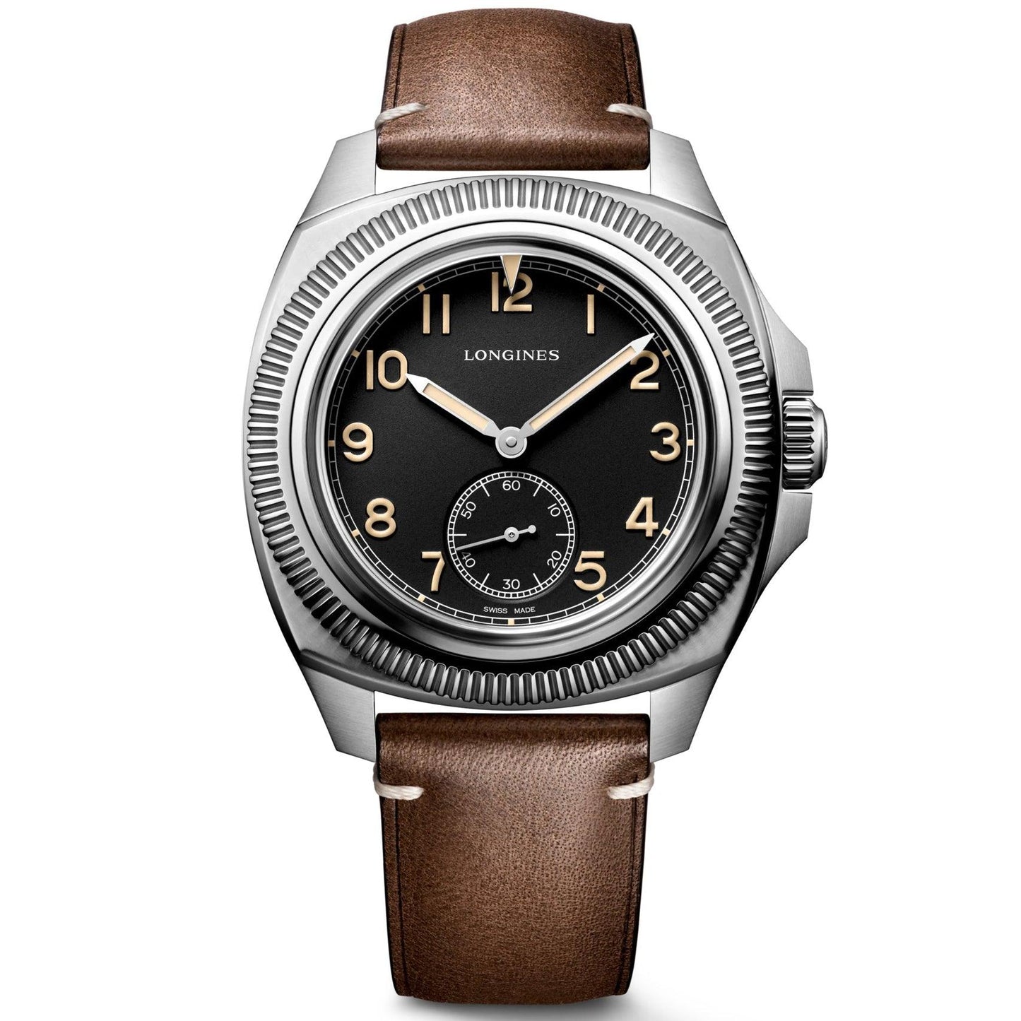 Longines Pilot Majetek Box Edition 43mm black automatic steel watch L2.838.4.53.9