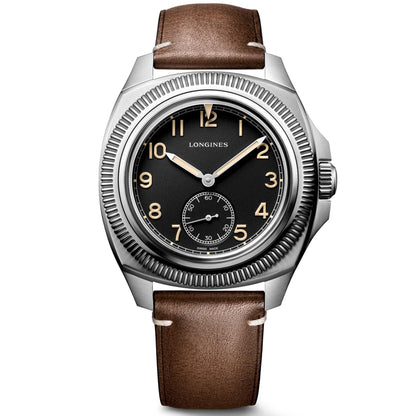 Longines Pilot Majetek Box Edition 43mm black automatic steel watch L2.838.4.53.9