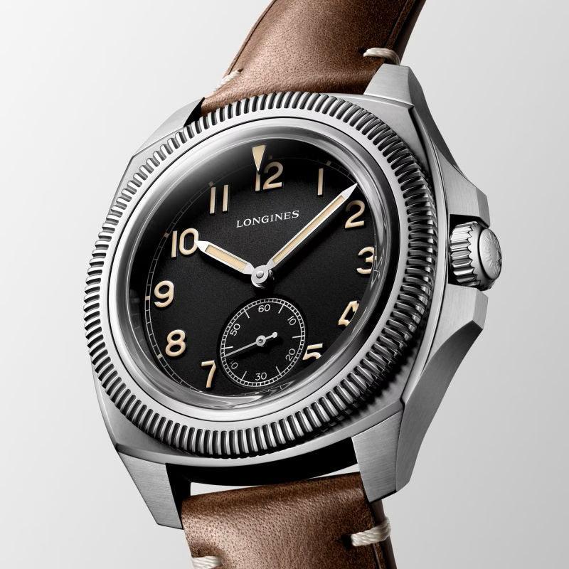 Longines Pilot Majetek Box Edition 43mm black automatic steel watch L2.838.4.53.9