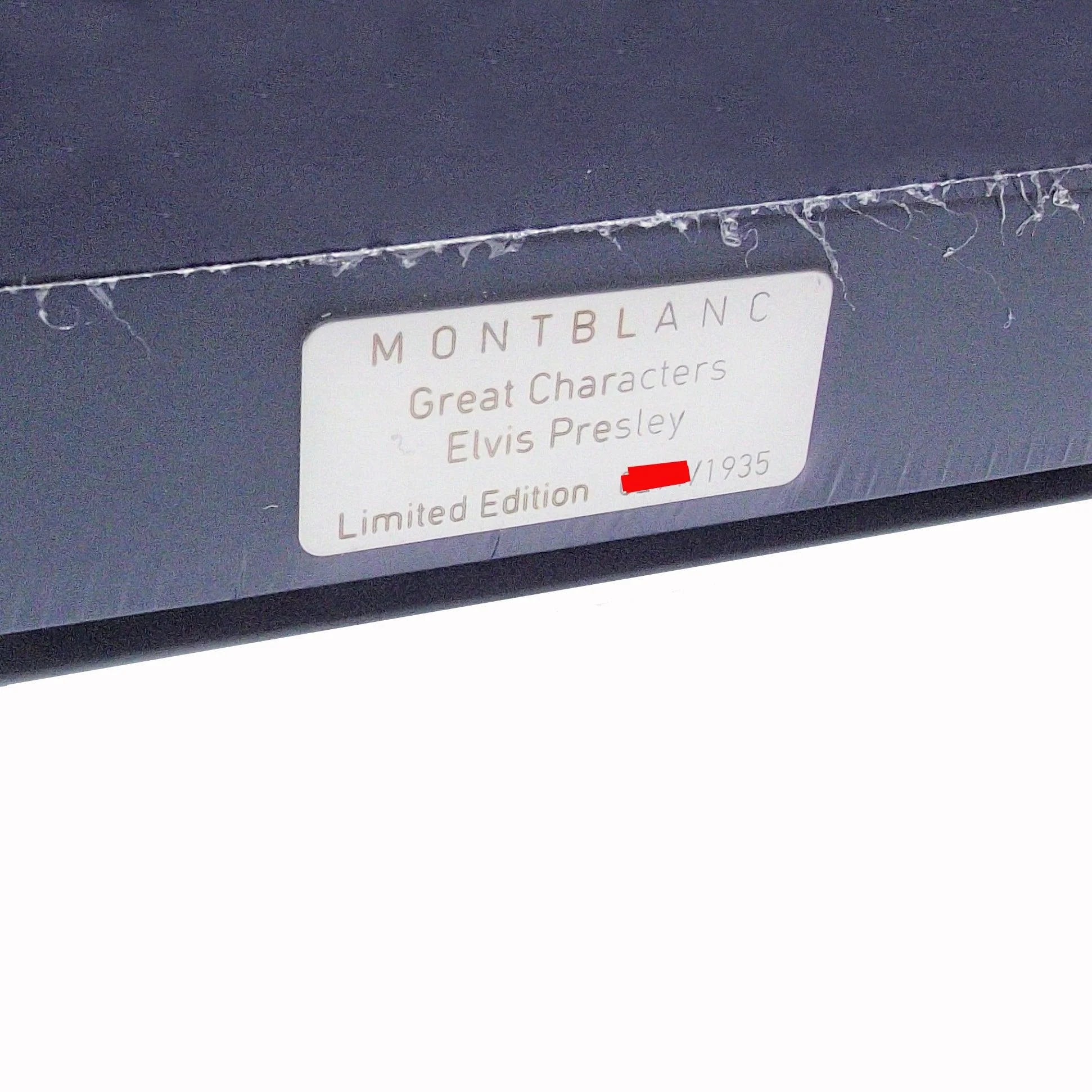 Montblanc roller great characters elvis presley limited edition pen dark blue with silver label and red serial number