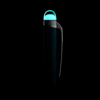 Montblanc StarWalker PolarGreen metal ballpoint pen in black with turquoise cap that captures the Northern Lights.