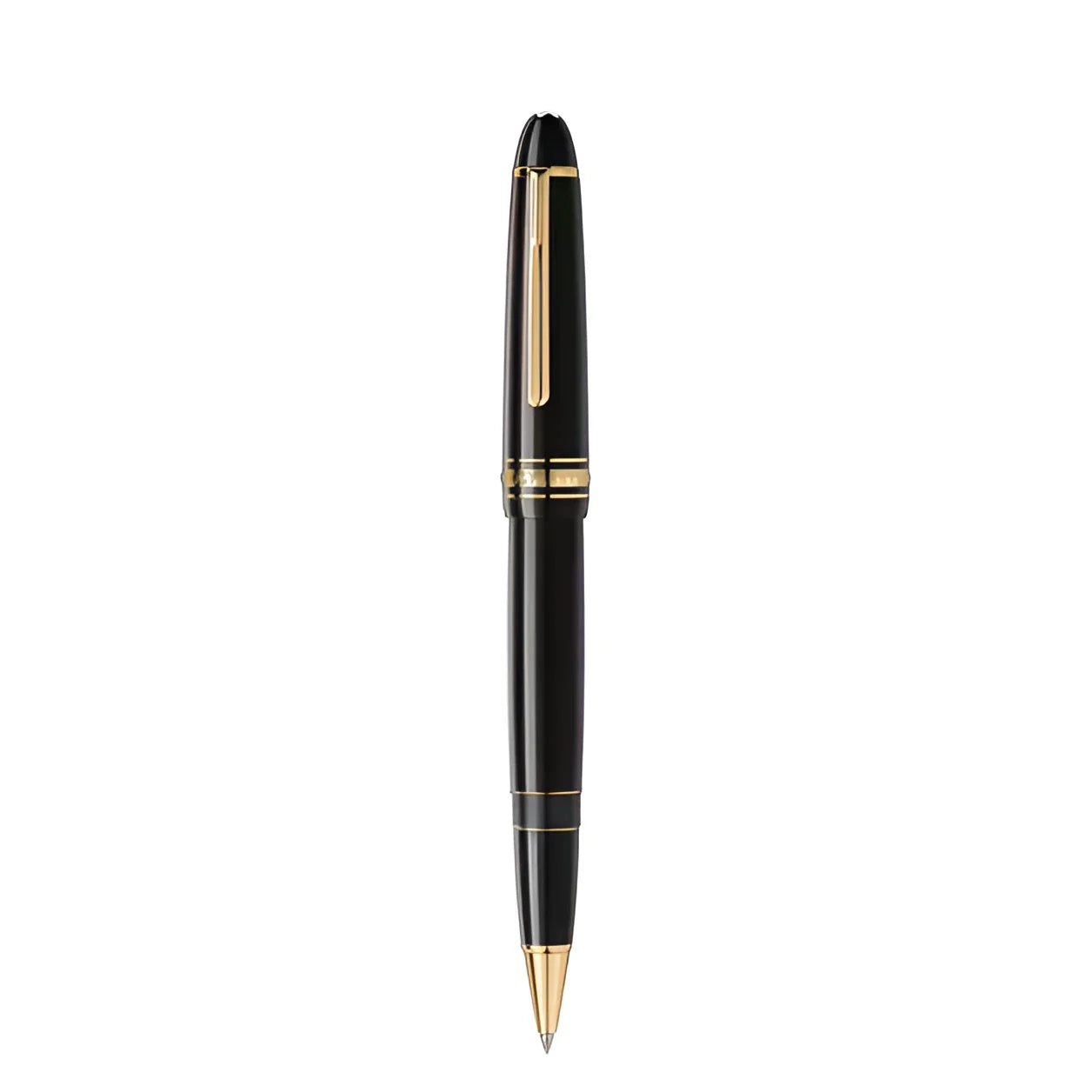 Montblanc rollerball meisterstuck gold-coated legrand 132454 in black precious resin with shiny gold-plated fittings