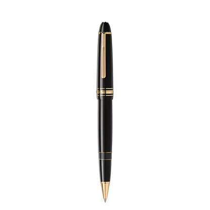 Montblanc rollerball meisterstuck gold-coated legrand 132454 in black precious resin with shiny gold-plated fittings