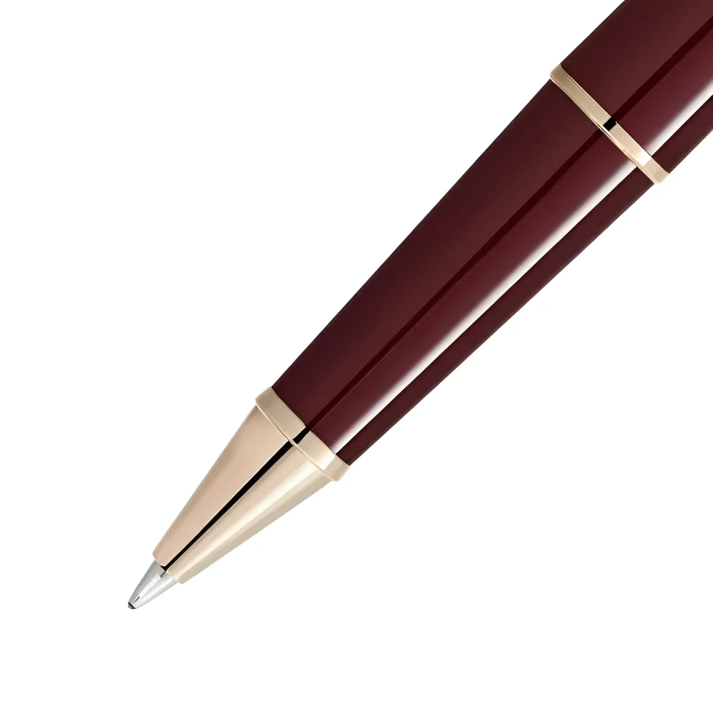 Montblanc Meisterst�ck Classique Bordeaux rollerball pen with gold finish and elegant burgundy shiny barrel