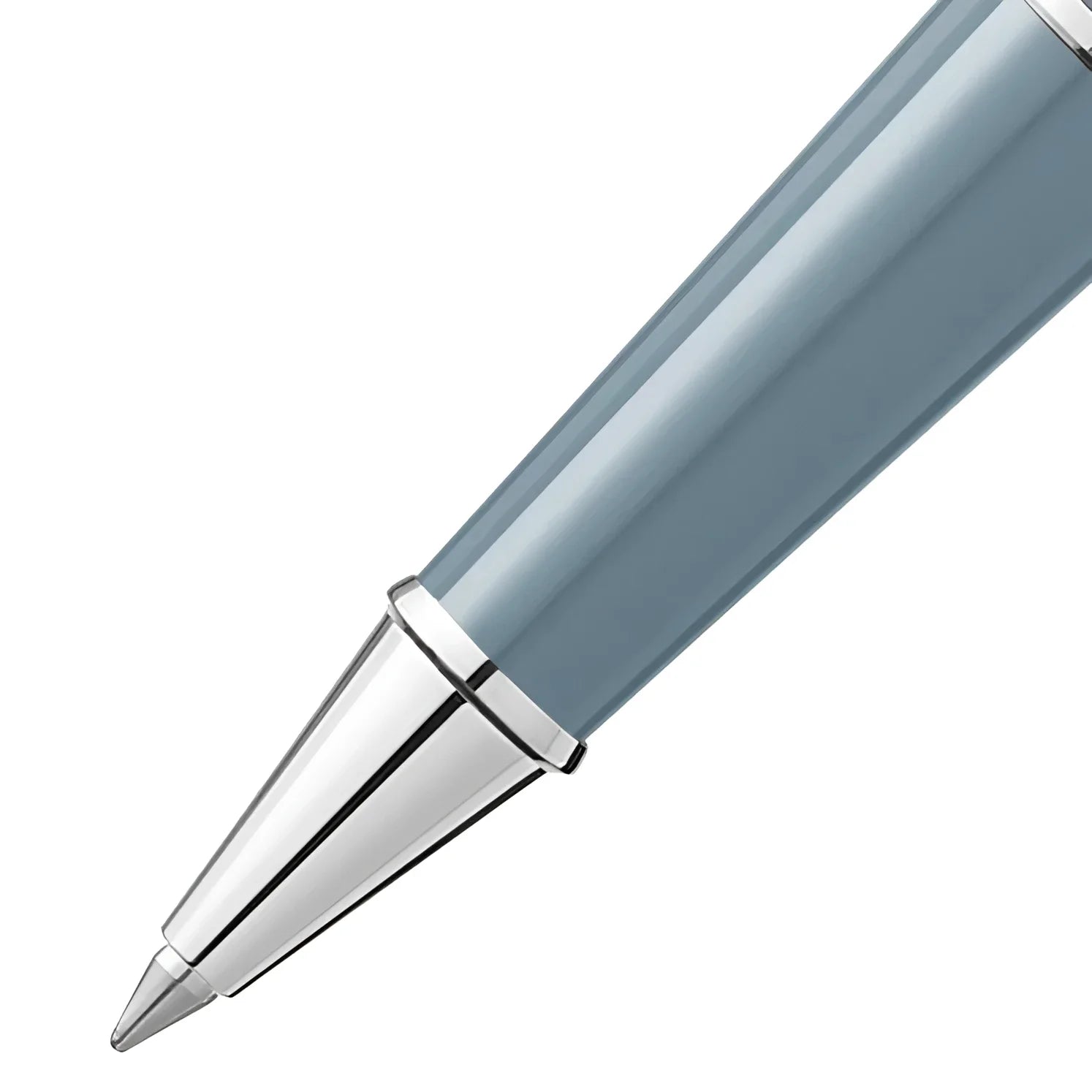 Montblanc Meisterst�ck x Olympic Heritage Chamonix 1924 Dou� Classique Rollerball Pen in Matte Grey with Polished Silver Metal Tip and Clip
