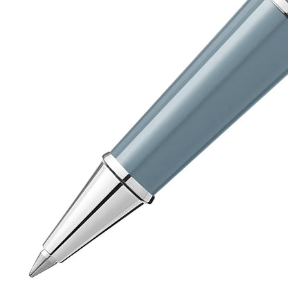 Montblanc Meisterst�ck x Olympic Heritage Chamonix 1924 Dou� Classique Rollerball Pen in Matte Grey with Polished Silver Metal Tip and Clip