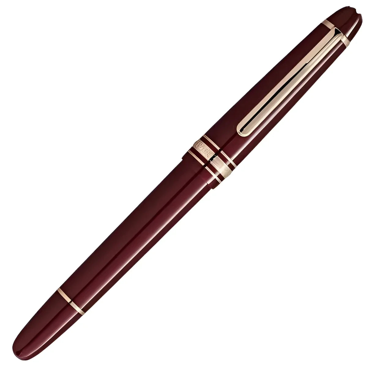 Montblanc Meisterst�ck Classique Bordeaux Gold-Finished Rollerball Pen in an elegant classic design and deep Bordeaux colour.