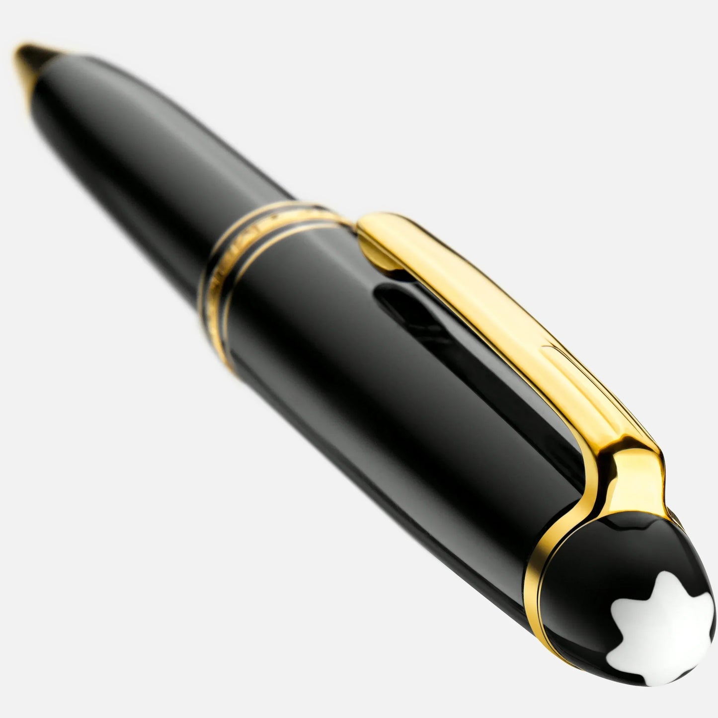 Montblanc Meisterst�ck Legrand ballpoint pen in black precious resin with gold-coated details and white star on the cap