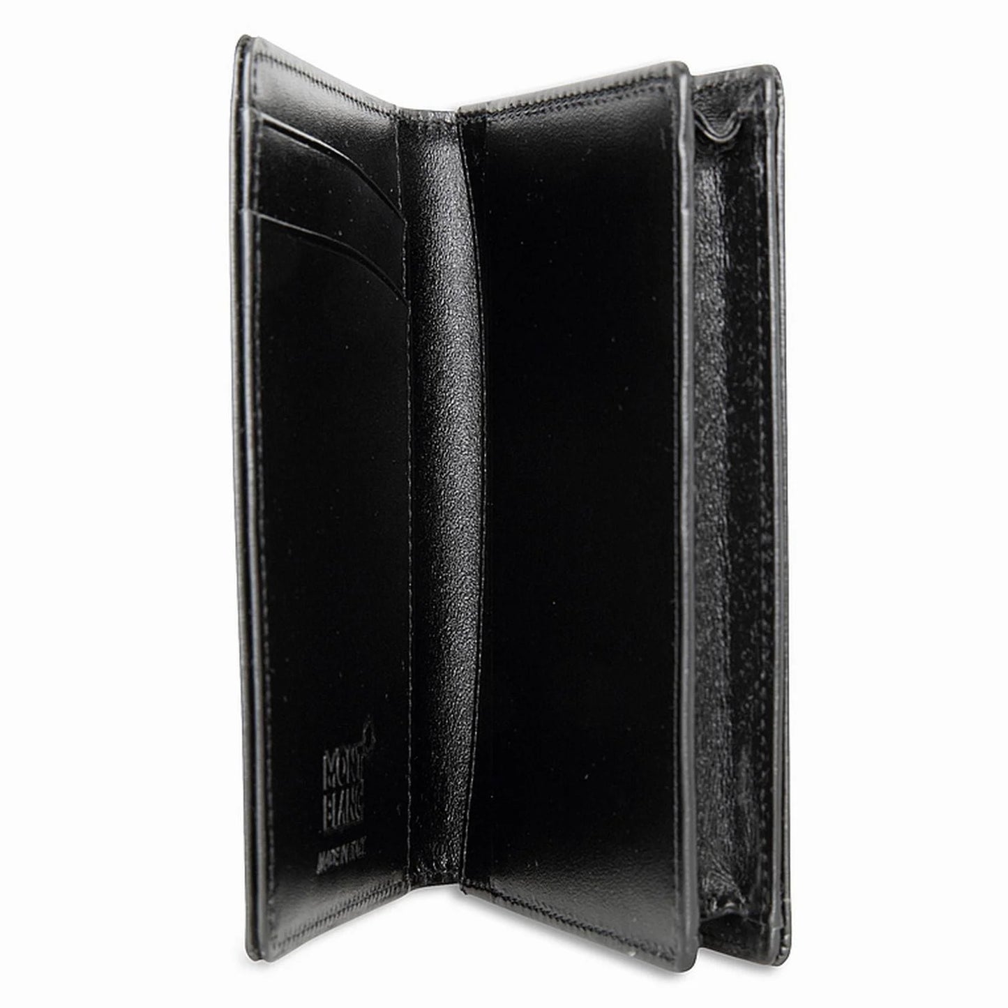 Montblanc Meisterst�ck card holder in black leather with stitching and 4 internal card slots