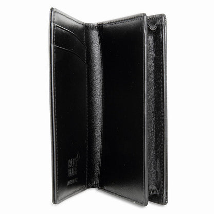 Montblanc Meisterst�ck card holder in black leather with stitching and 4 internal card slots