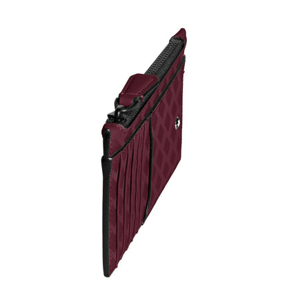 Montblanc Extreme 3.0 card holder in brown quilted leather with black zipper and black trim
