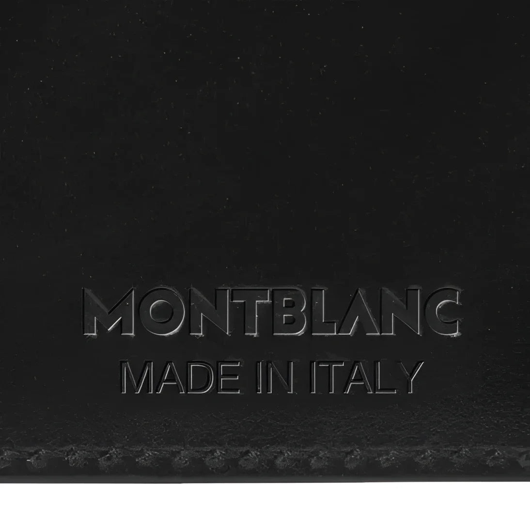 Montblanc Meisterst�ck Passport Holder in Black Leather with Embossed Branding and Italian Craftsmanship