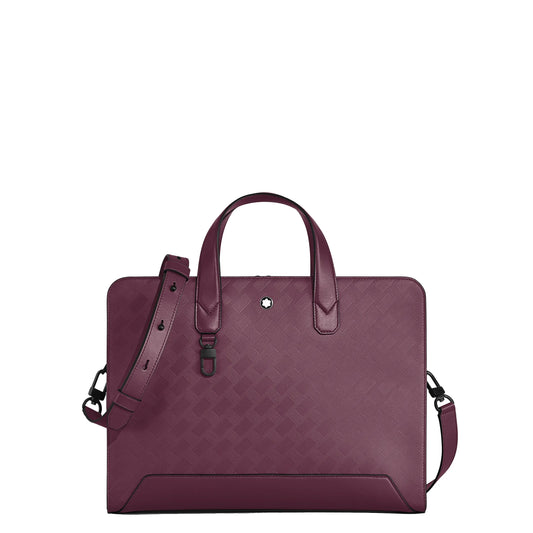 Montblanc portadocumenti sottile extreme 3.0 cassis in pelle bordeaux con distintivo motivo extreme per eleganti professionisti urbani