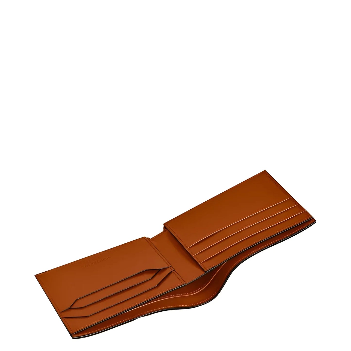 Tan portafoglio meisterstück bifold in pelle con cuciture e sei scomparti compagno perfetto per la routine quotidiana
