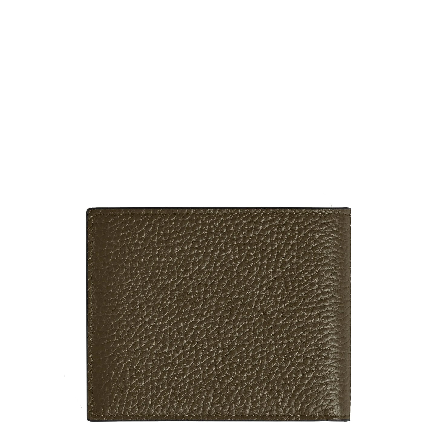 Montblanc 6cc Classic Bi-Fold Wallet in Textured Olive Green Leather, Khaki Model 220197