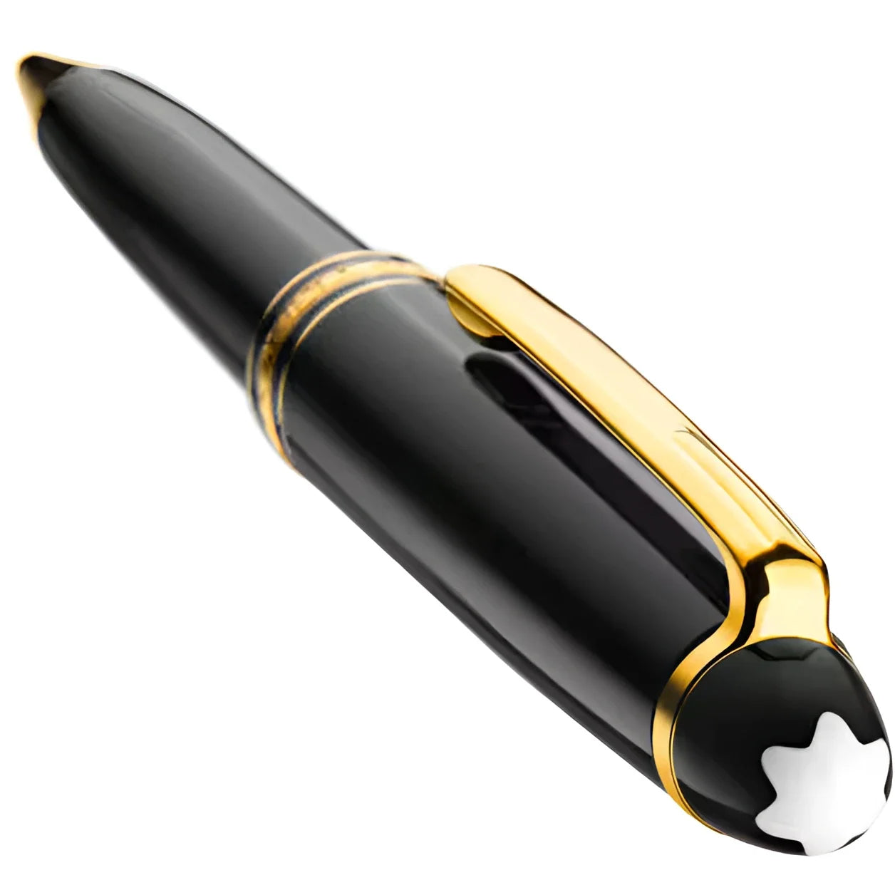 Montblanc Meisterst�ck Gold-Coated Classique Mechanical Pencil 0.7mm Black with Gold-Coloured Details and White Star on the Cap
