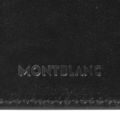 Montblanc pen case for 3 writing instruments in smooth black leather with engraved Montblanc logo Meisterst�ck Classique