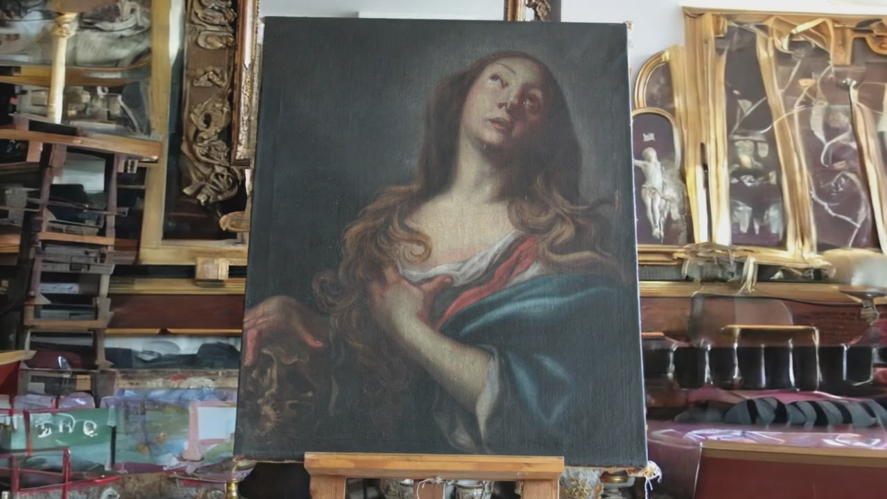 Maddalena penitente — Circolo di Andrea Vaccaro, olio su tela, fine XVII secolo