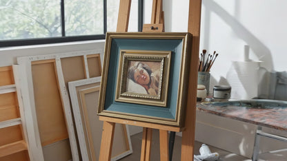 "Sleeping Child" — Francesco Galante (1884–1972), Signed oil painting
